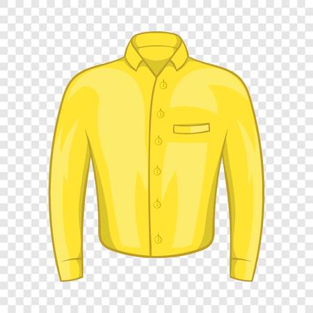 Yellow man shirt icon, cartoon styleのイラスト素材