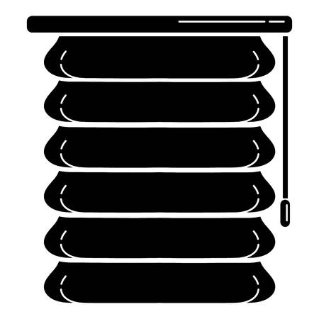 Modern jalousie icon, simple styleのイラスト素材