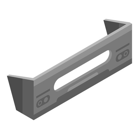 Front car bumper icon, isometric styleのイラスト素材