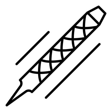 Rasps icon, outline styleのイラスト素材