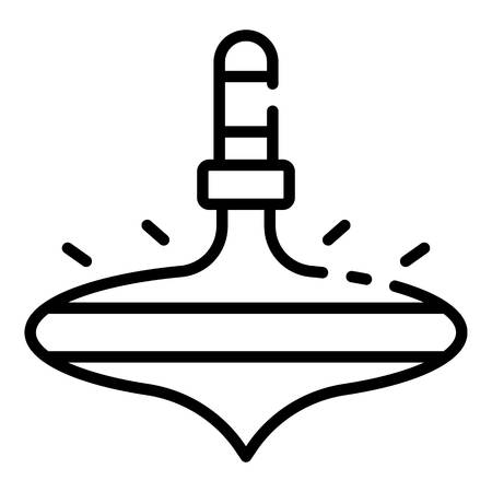 Metal whirligig icon, outline styleのイラスト素材