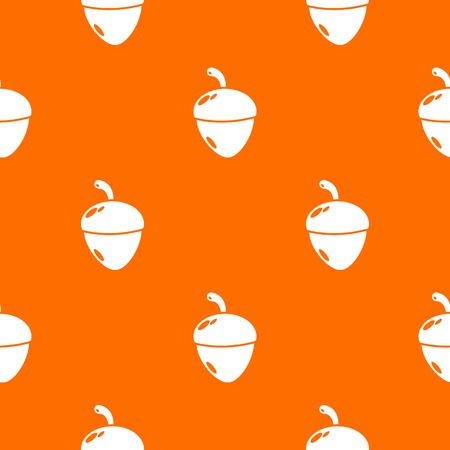 Acorn pattern vector orange for any web design bestのイラスト素材