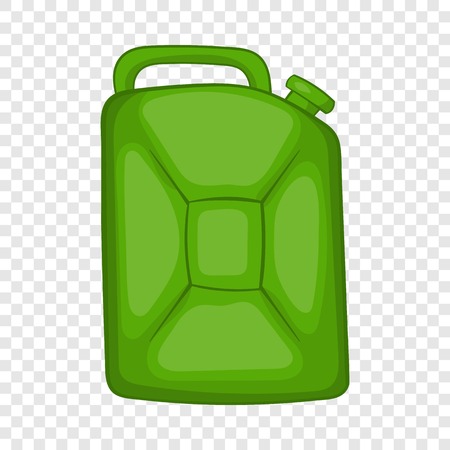 Green fuel canister icon in cartoon style on a background for any web designのイラスト素材