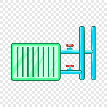 Radiator icon in cartoon style on a background for any web designのイラスト素材