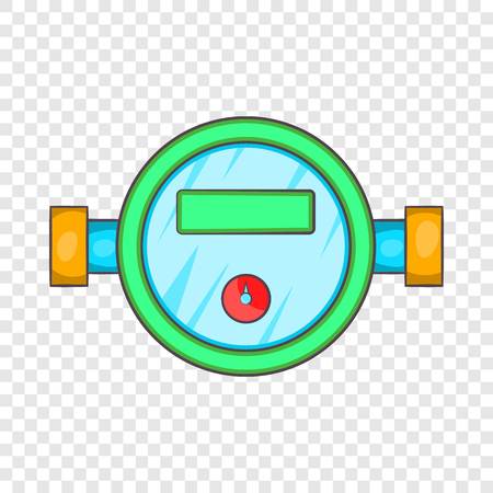 Water meter icon in cartoon style on a background for any web designのイラスト素材