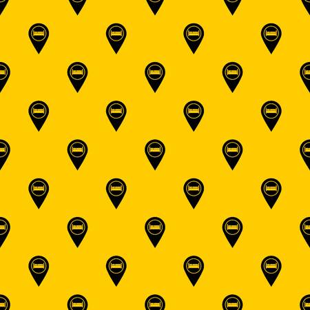 Bed, hostel, hotel sign pattern seamless vector repeat geometric yellow for any designのイラスト素材