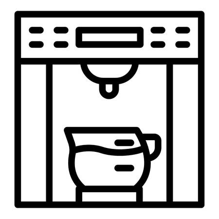 Modern coffee machine icon, outline styleのイラスト素材