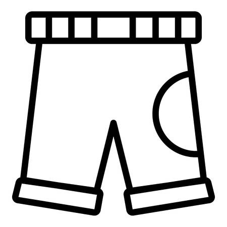 Cycling shorts icon. Outline cycling shorts vector icon for web design isolated on white backgroundのイラスト素材