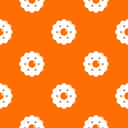 Biscuits pattern vector orange for any web design bestのイラスト素材
