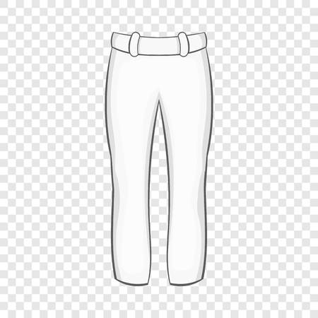 Baseball player pants icon in cartoon style isolated on background for any web design のイラスト素材