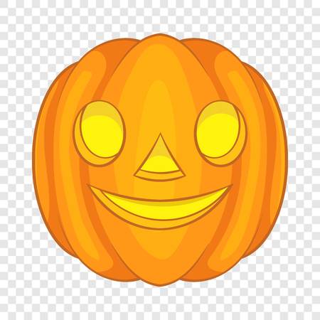 Halloween pumpkin icon in cartoon style isolated on background for any web designのイラスト素材
