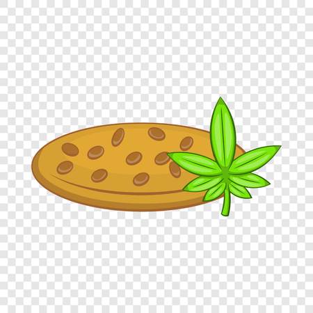 Marijuana seeds icon in cartoon style isolated on background for any web designのイラスト素材