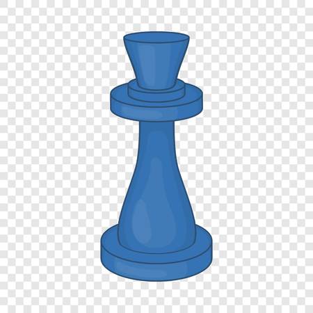 Chess queen icon, cartoon styleのイラスト素材