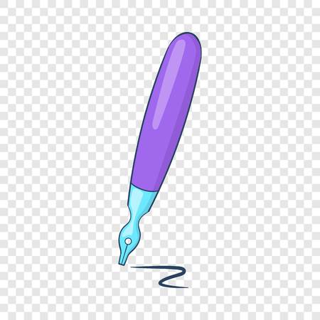 Fountain pen icon in cartoon style isolated on background for any web designのイラスト素材