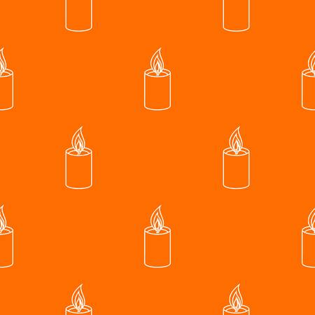 Romance candle pattern vector orange for any web design bestのイラスト素材