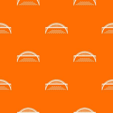 Harbour bridge pattern vector orange for any web design bestのイラスト素材