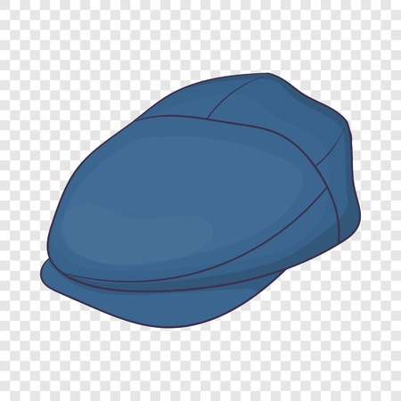 Cap driver icon in cartoon style isolated on background for any web designのイラスト素材