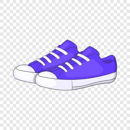 Womens purple sneakers icon in cartoon style isolated on background for any web designのイラスト素材