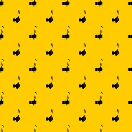 Chisel tool in man hend pattern seamless vector repeat geometric yellow for any designのイラスト素材