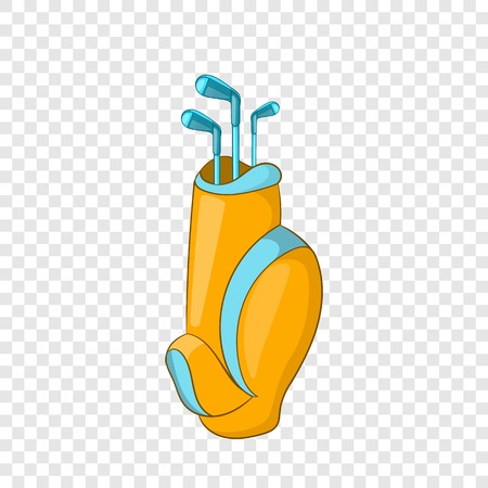 Bag for golf clubs icon in cartoon style isolated on background for any web designのイラスト素材