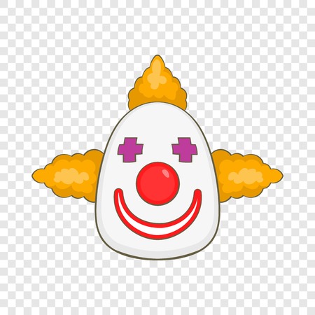 Clown icon in cartoon style isolated on background for any web designのイラスト素材
