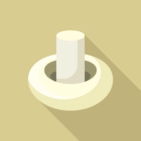 Champignon icon, flat styleのイラスト素材