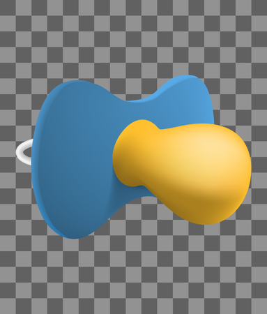 Pacifier icon, realistic styleのイラスト素材
