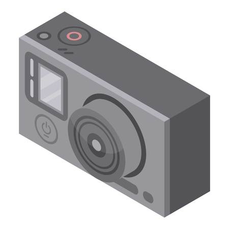 Action camera icon, isometric styleのイラスト素材