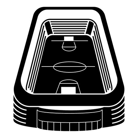 Basketball arena icon. Simple illustration of basketball arena vector icon for web design isolated on white backgroundのイラスト素材