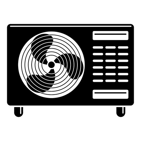 Street part air conditioner icon. Simple illustration of street part air conditioner vector icon for web design isolated on white backgroundのイラスト素材