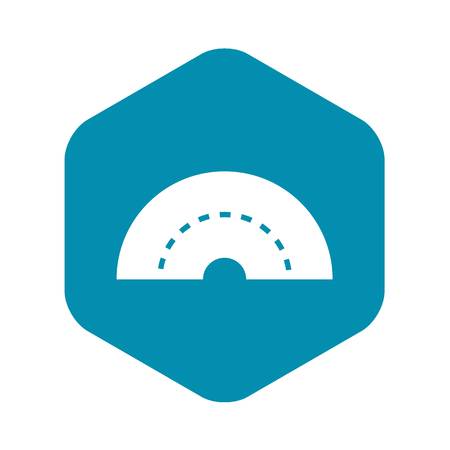 Round turning road icon, simple styleのイラスト素材