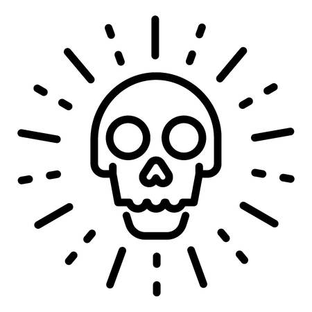 Sudden cyber attack icon. Outline sudden cyber attack vector icon for web design isolated on white backgroundのイラスト素材