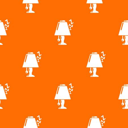 Lamp pattern vector orangeのイラスト素材