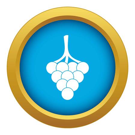 Grapes on the branch icon blue vector isolatedのイラスト素材