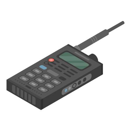 Walkie Talkie Icon Isometric Styleのイラスト 素材 ストックフォト 写真素材のstock Foto ストックドットフォト