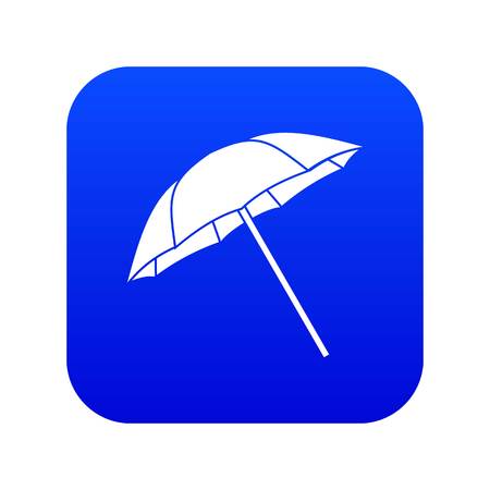 Umbrella icon digital blue for any design isolated on white vector illustrationのイラスト素材