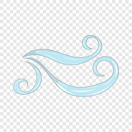 Wind icon. Cartoon illustration of wind vector icon for web designのイラスト素材