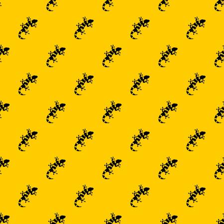 Lizard pattern seamless vector repeat geometric yellow for any designのイラスト素材