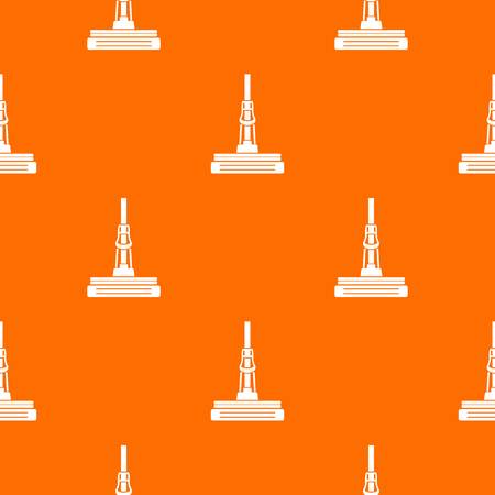 Mop pattern vector orangeのイラスト素材