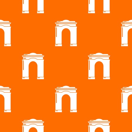 Archway big pattern vector orangeのイラスト素材