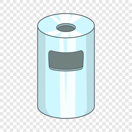 Trash can icon, cartoon styleのイラスト素材