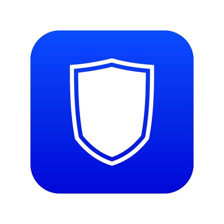 Military shield icon digital blueのイラスト素材