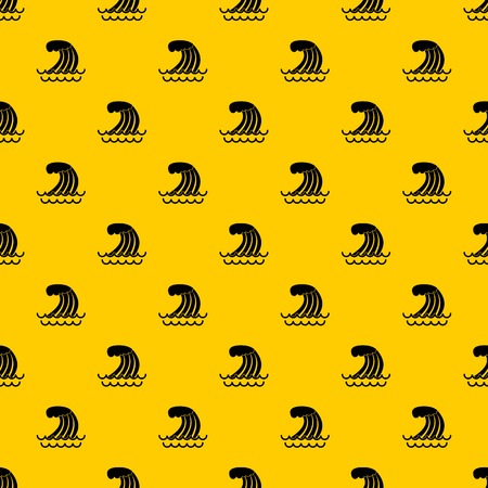 Tsunami wave pattern vectorのイラスト素材