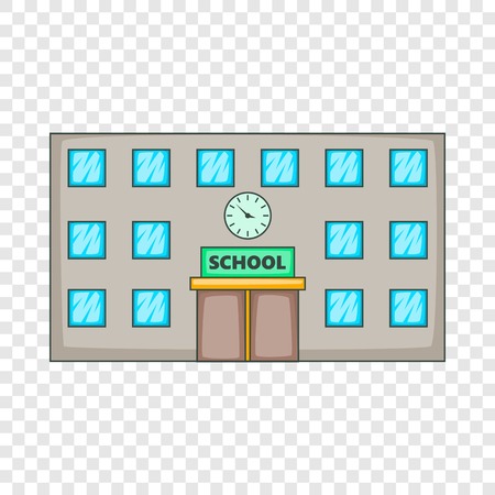 School icon, cartoon styleのイラスト素材