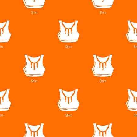 Fitness shirt women pattern vector orange for any web design bestのイラスト素材