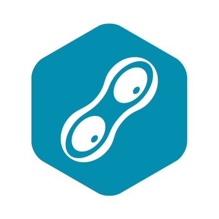 Peanut pods icon, simple styleのイラスト素材