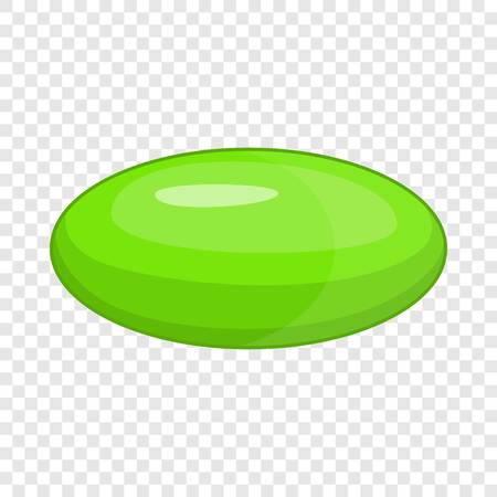 Green pill icon, cartoon styleのイラスト素材