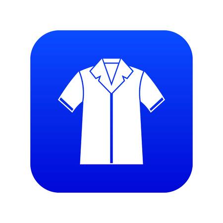 Shirt polo icon digital blueのイラスト素材