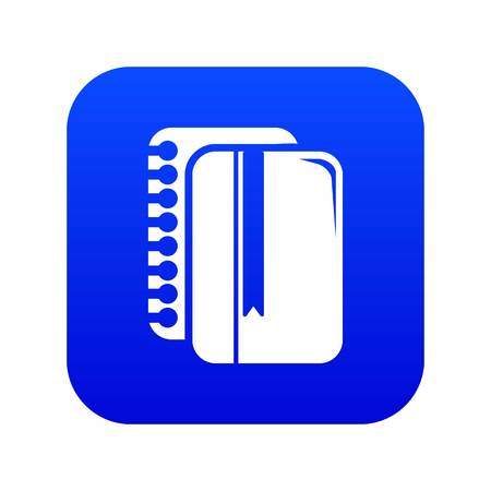 Copy book icon blue vectorのイラスト素材