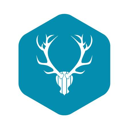 Deer antler icon, simple styleのイラスト素材